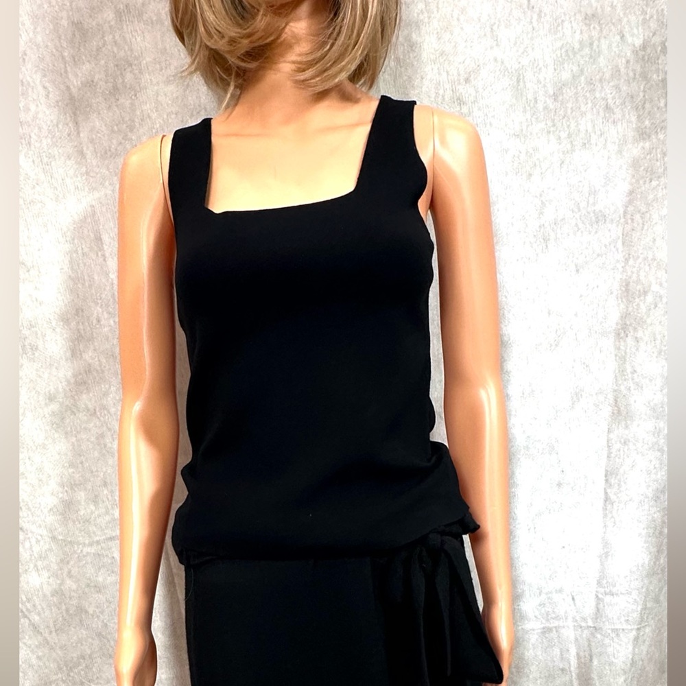 NWT - Elie Tahari Black Fitted Tank Top